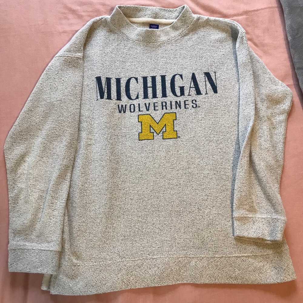 Michigan Wolverines Mockneck Pullover